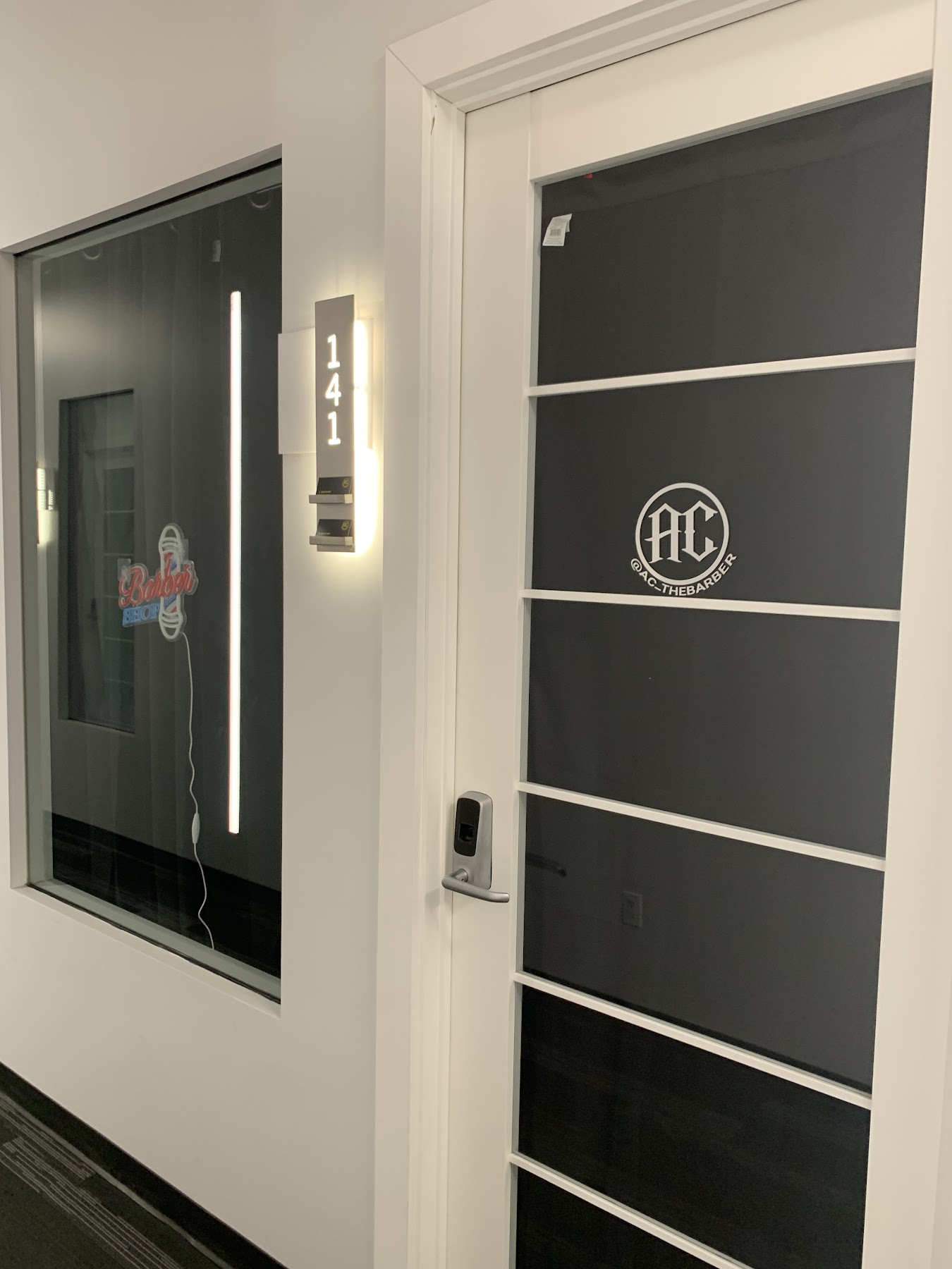 Adrian's Barbershop suite entrance in Goodyear, Arizona